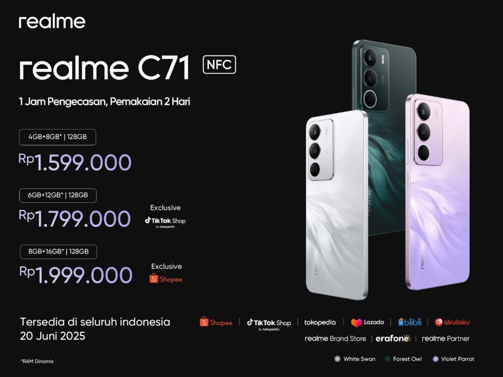 realme c71 harga