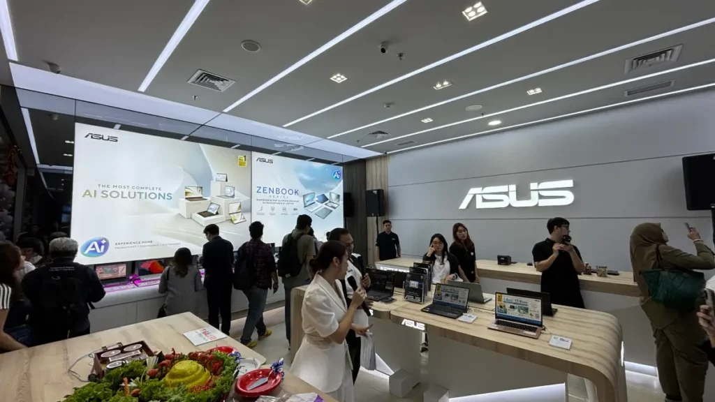 tampilan asus exclusive store summaarecon mall bekasi