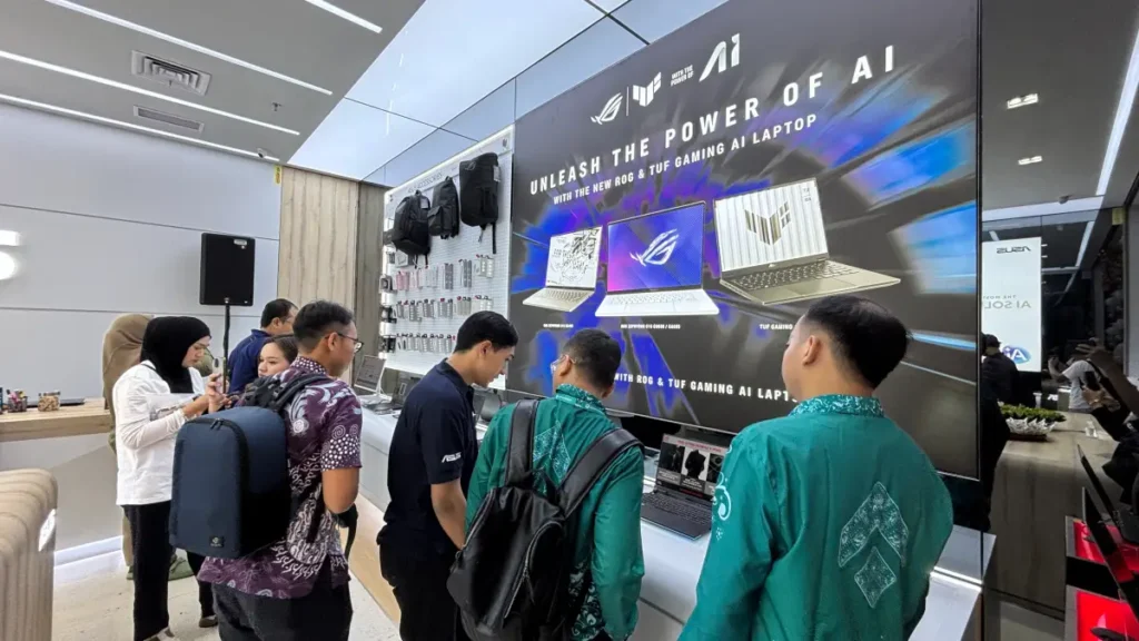 tampilan asus exclusive store summaarecon mall bekasi